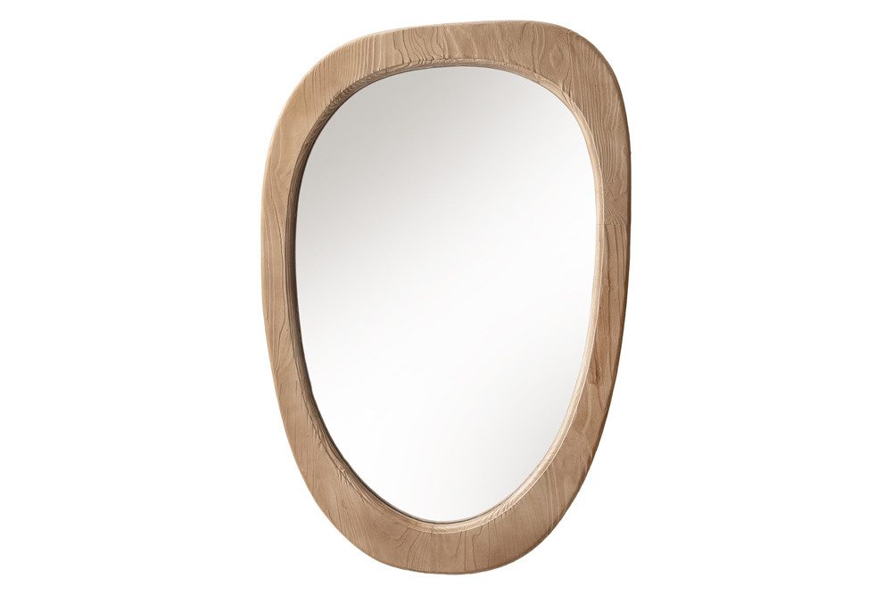 riess-ambiente Wandspiegel ORGANIC 105cm natur – Pinienholz, massiv, mit Rahmen, organisch (Einzelartikel, 1-St), Spiegel für Flur und Schlafzimmer – ideal für dekorative Ambiente!