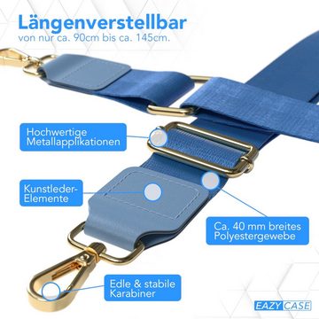 EAZY CASE Schulterriemen Schultergurte für Taschen unifarbend Cross Bag Handytaschenband Smartphonekette Schultertasche Hellblau