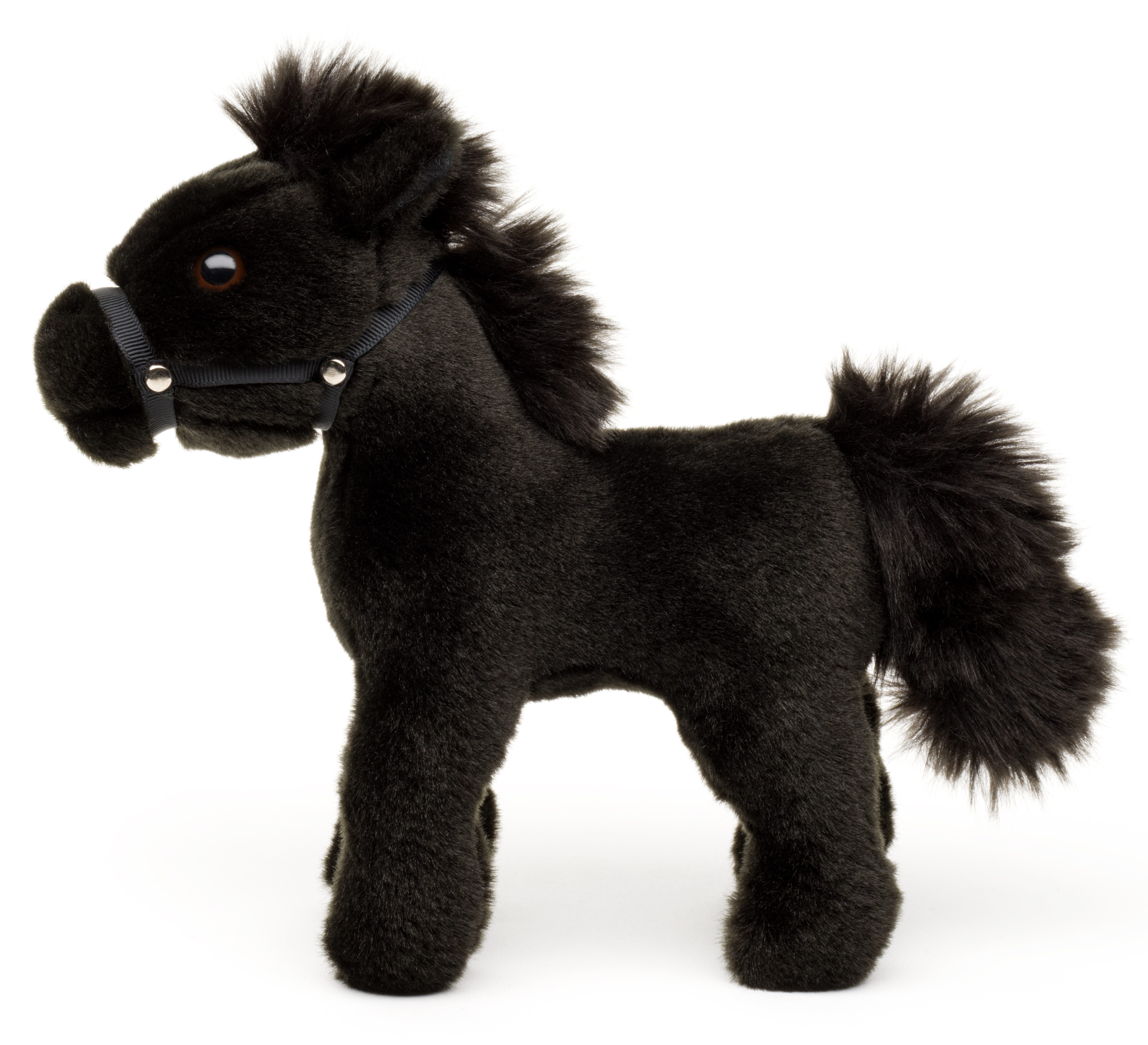 Uni-Toys Kuscheltier Pferd - mit/ohne Sattel und Steigbügel - 23 cm - Plüsch, Plüschtier, zu 100 % recyceltes Füllmaterial