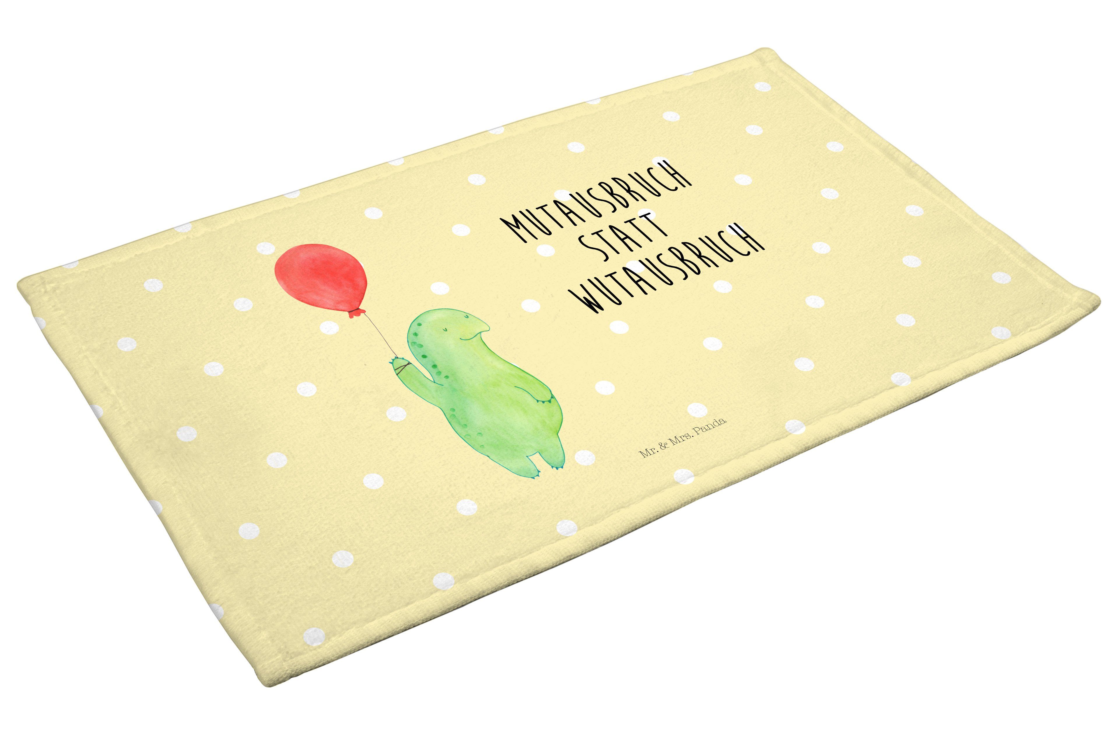 - - Luftballon Geschenk, Handtuch Panda Schildkröte Pastell (1-St) Gelb Mr. Gästet, Mrs. Mutausbruch, &