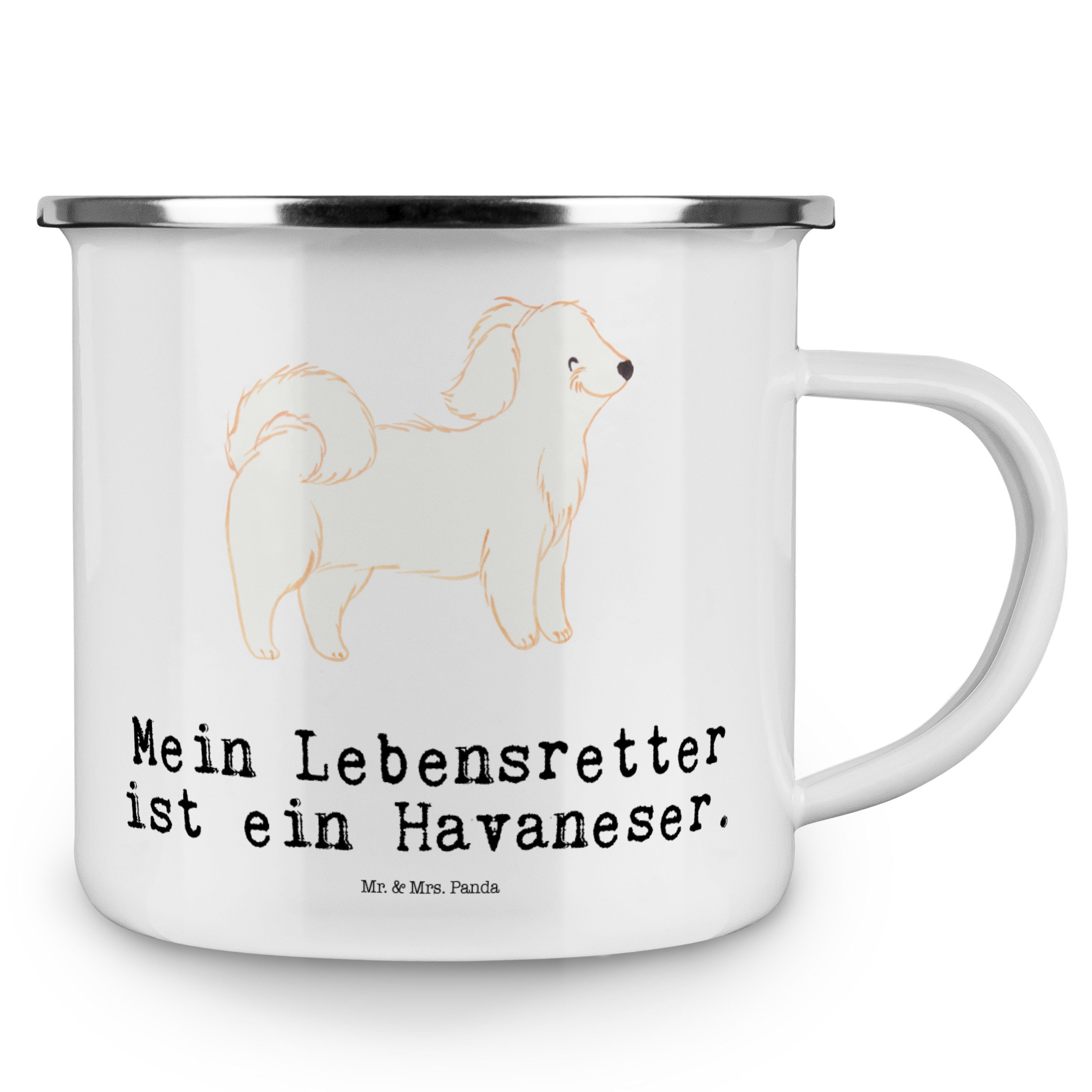 Geschenk, Mr. Weiß Lebensretter Bichon Meta, Panda Mrs. Havaneser Havi, - Havanais, & Becher - Emaille