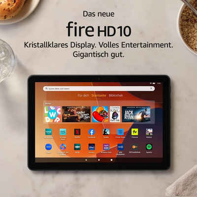 Amazon Fire HD 10-Tablet (2023), brillantes 10,1-Zoll-Full-HD-Display Tablet (10", 64 GB, ohne Werbung, 5G, Octa-Core-Prozessor, 3 GB RAM, 13 Stunden Akkulaufzeit, 64 GB, Tablett)
