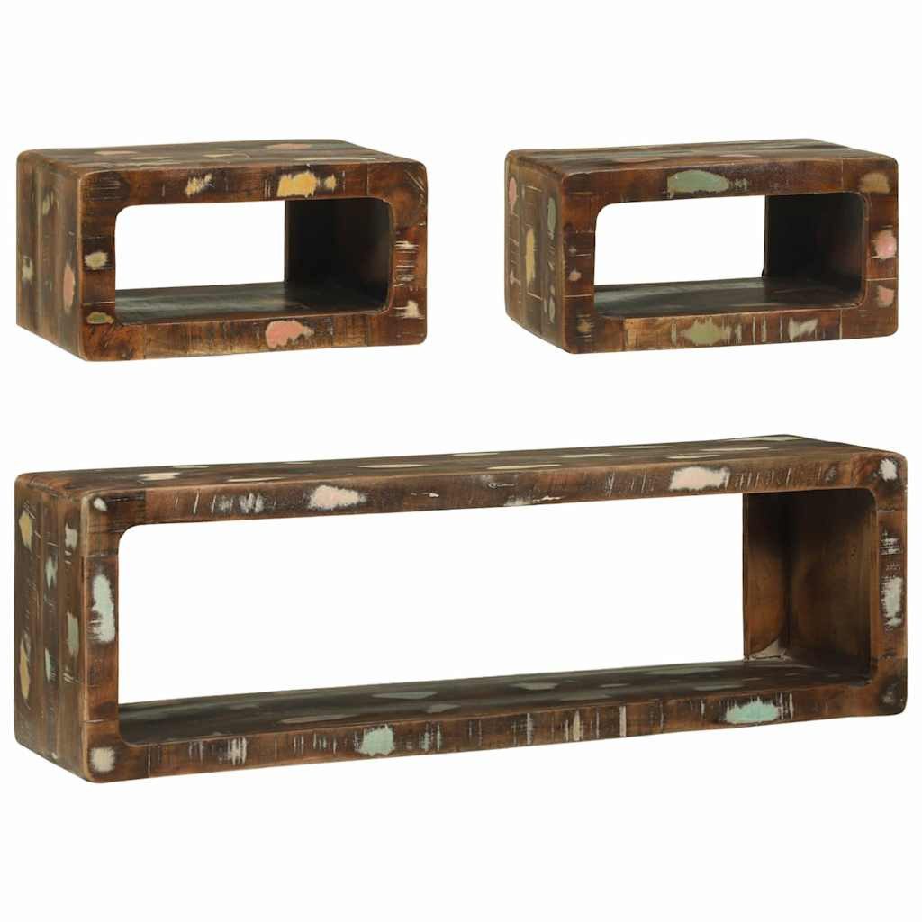 vidaXL TV-Schrank TV-Schrankset 3 stk. Mehrfarbig 100 x 30 x 32 cm (3-St)