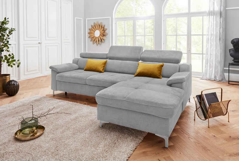 exxpo - sofa fashion Ecksofa Florenz, wahlweise mit Bettfunktion