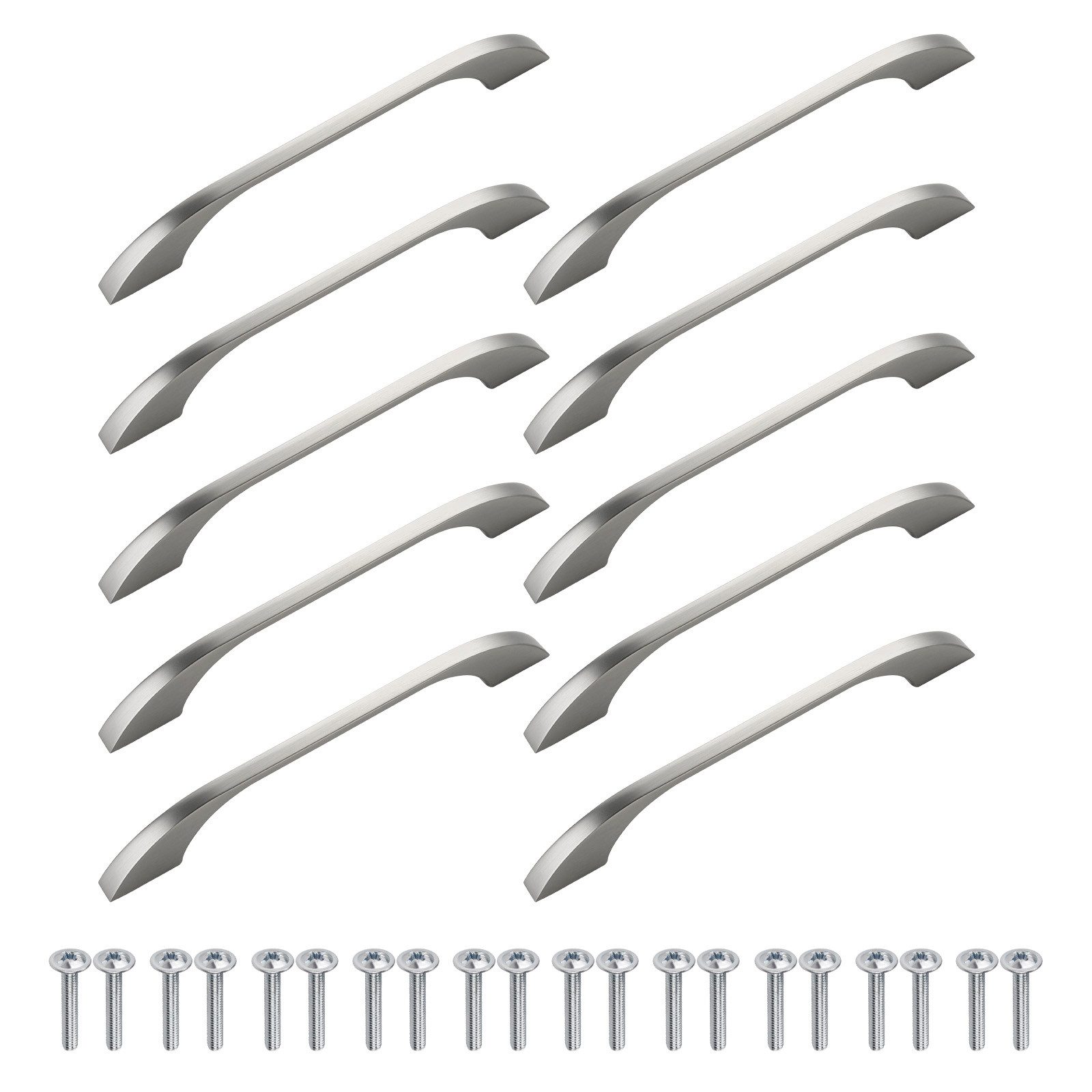 SO-TECH® Möbelgriff Bügelgriff TIAN BA 128 mm (LxBxH: 167 x 9 x 25 mm) Schrankgr (10-St), Kommodengriff Edelstahloptik matt