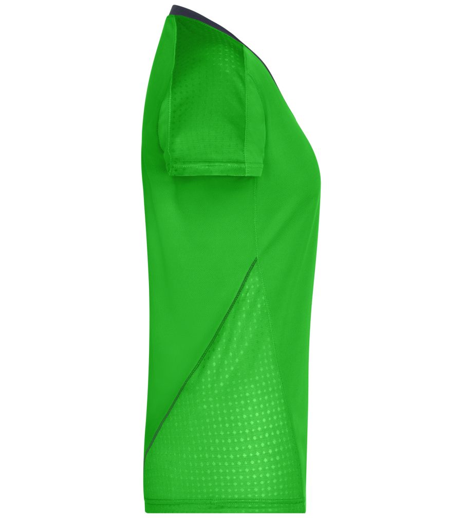 & Doppelpack (Doppelpack, James Nicholson Atmungsaktiv Laufshirt Damen Feuchtigkeitsregulierend Stück) green/iron-grey Laufshirt 2 und Running T-Shirt Kurzarm JN471