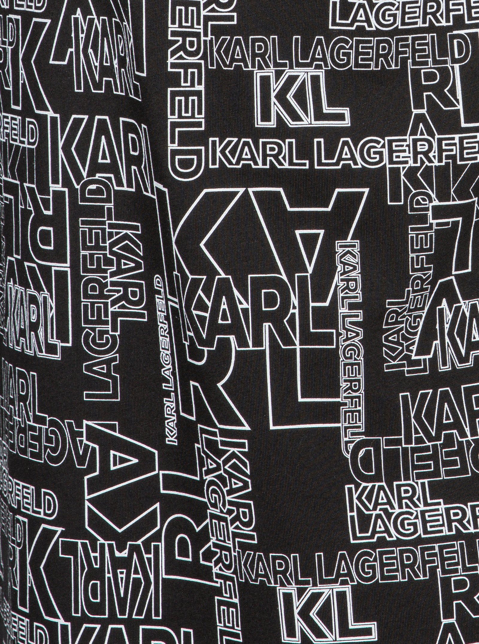 mit KARL Logo-Allover LAGERFELD (1-tlg) T-Shirt