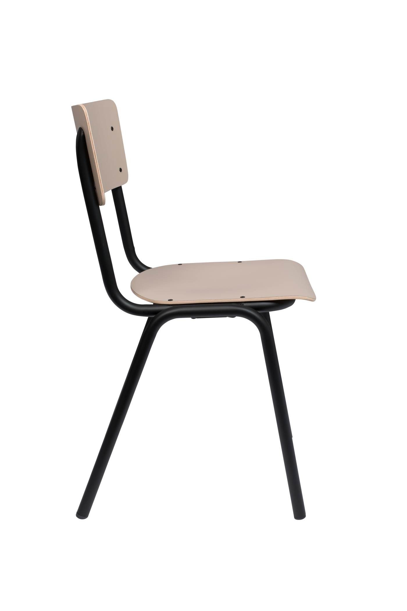 Zuiver Stapelstuhl Stuhl Stapelstuhl BACK TO SCHOOL MATTE BEIGE von ZUIVER