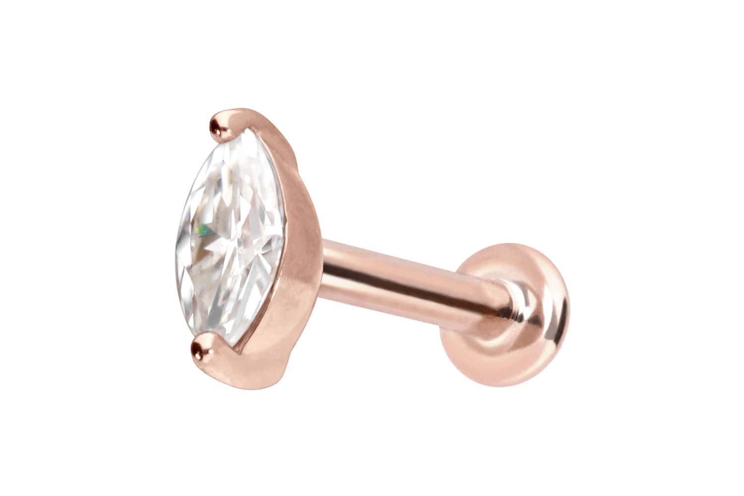 14 Karat-Roségoldfarben