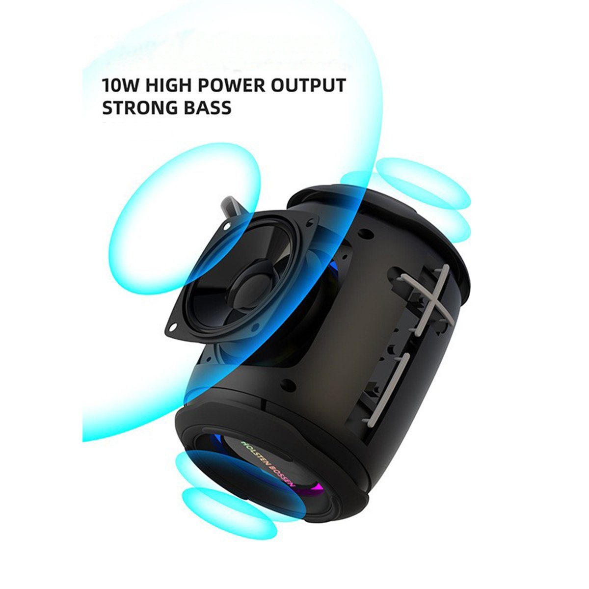 Bluetooth Sound XDeer (360° Lautsprecher Reisen) Box Bluetooth-Lautsprecher Tragbarer Stereo Wasserdicht Musikbox Soundbox für Bluetooth Rot