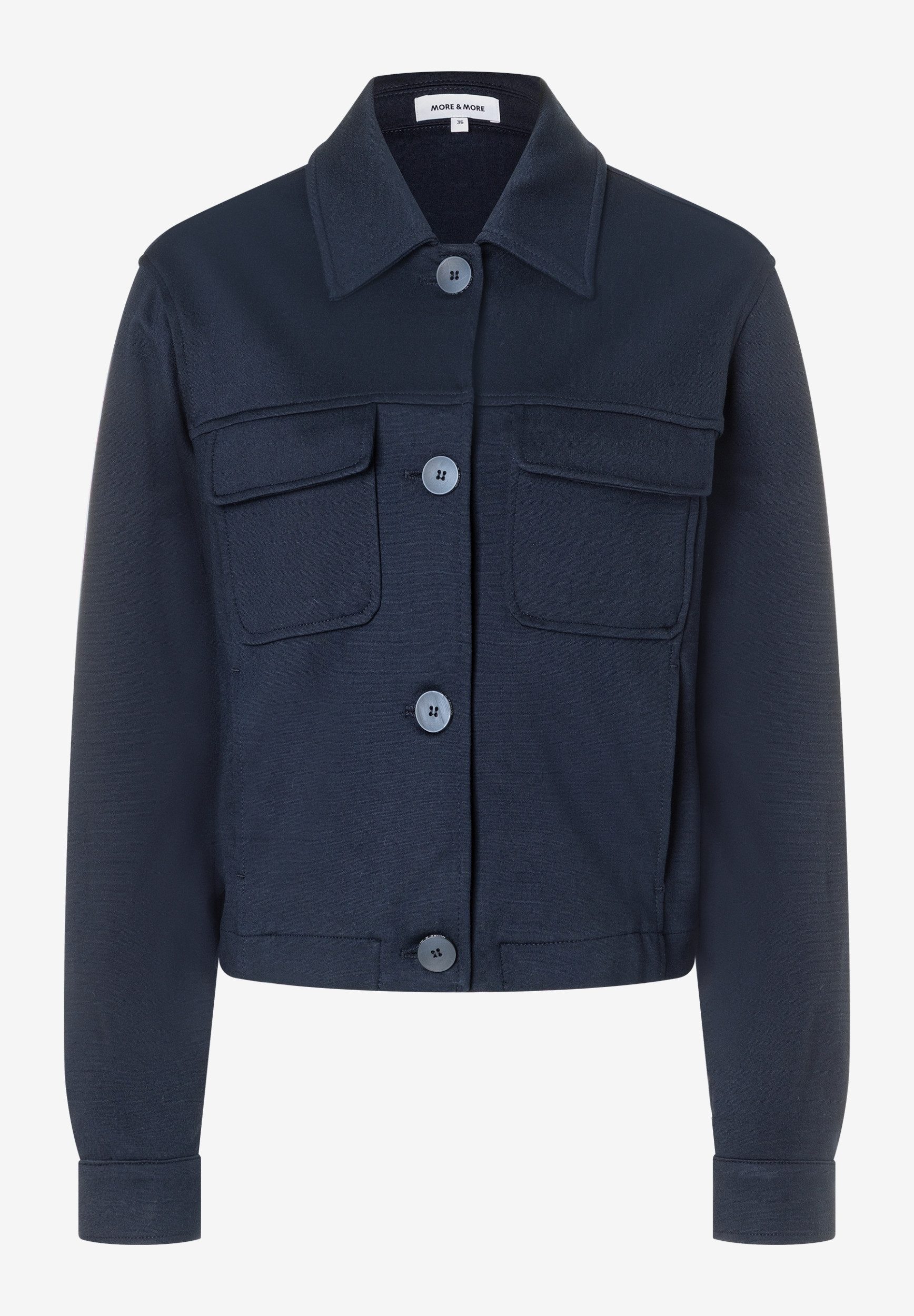 MORE&MORE Kurzjacke Fashion Jersey Shirt günstig online kaufen