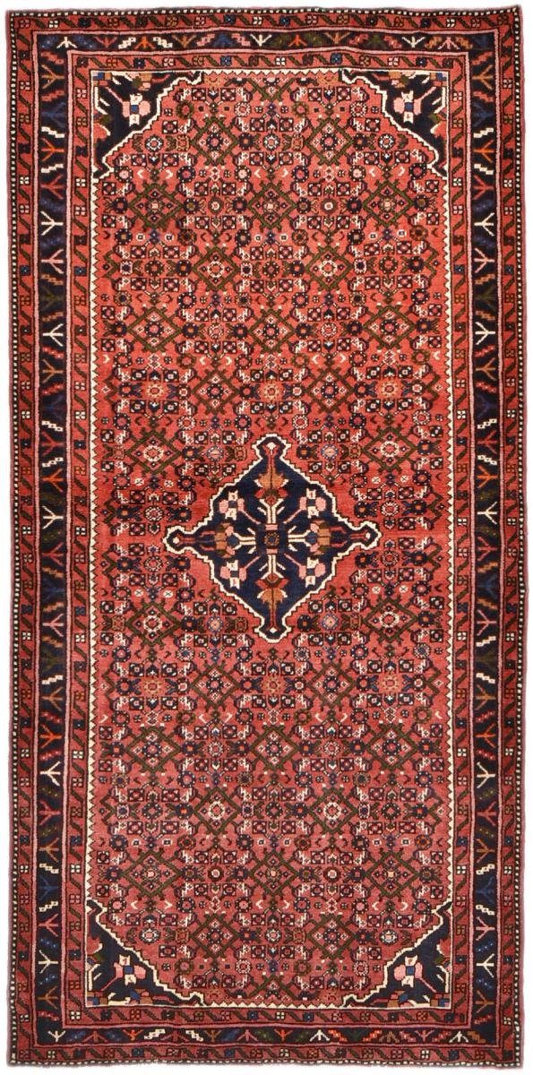 Orientteppich Hosseinabad 115x239 Handgeknüpfter Orientteppich / Perserteppich, Nain Trading, rechteckig, Höhe: 12 mm
