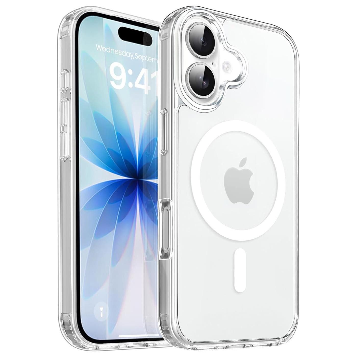 CoolGadget Handyhülle Premium Silikon Handy Case für iPhone 17 6,1 Zoll, Hülle Transparent Schutzhülle kompatibel mit MagSafe Zubehör