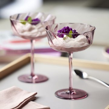 LYNGBY-GLAS Champagnerglas Vienna Purple, Glas