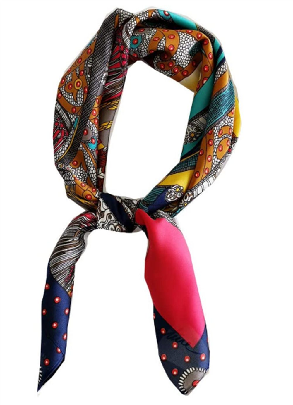 GLAMO Schal Schal,mittelgroß,Kopftuch für Damen,70 x 70 cm
