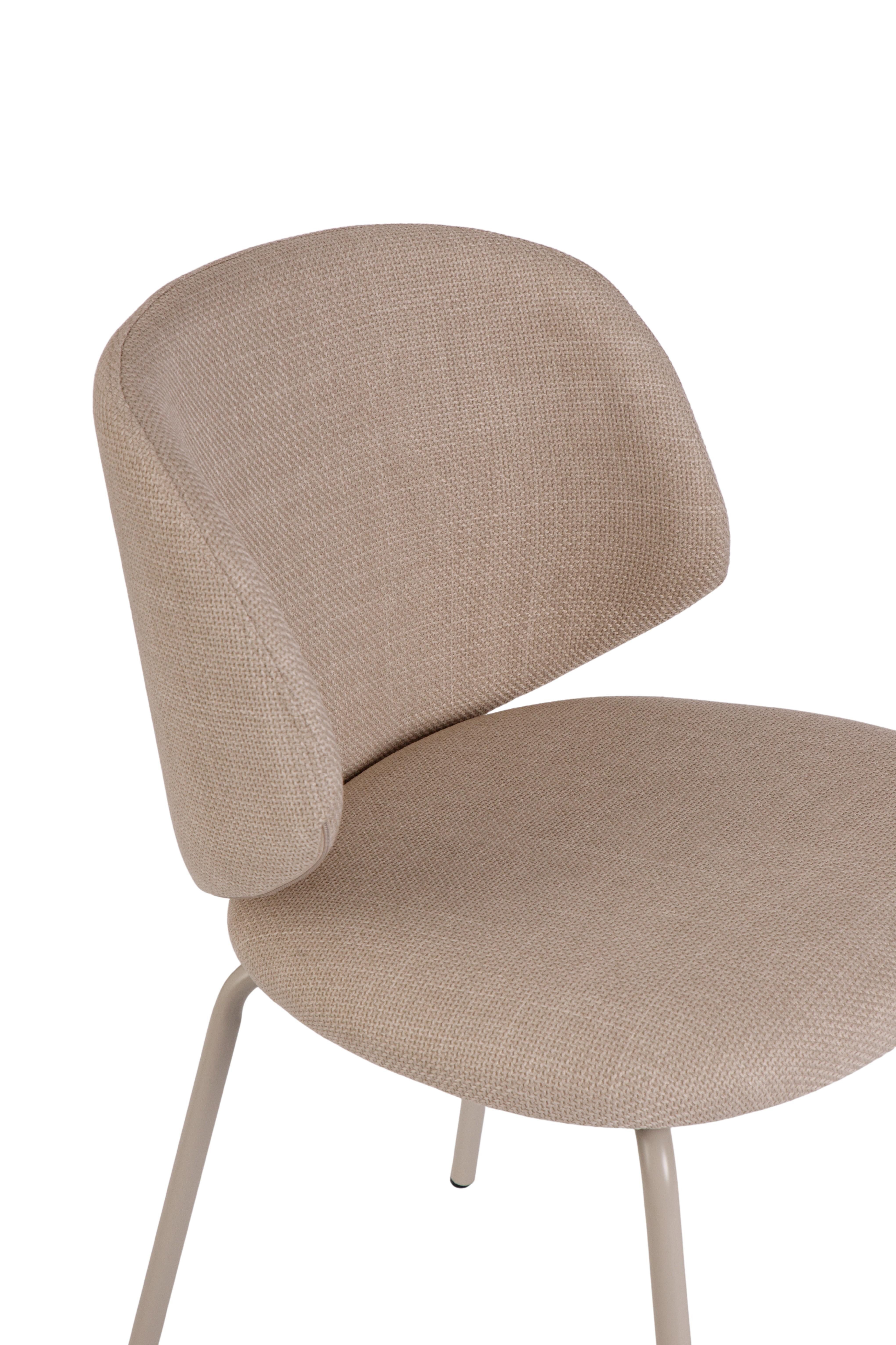 faee Polsterstuhl Livsglaede, aus elegantem Stoffbezug, Metallgestell, maximale Bewegungsfreihheit