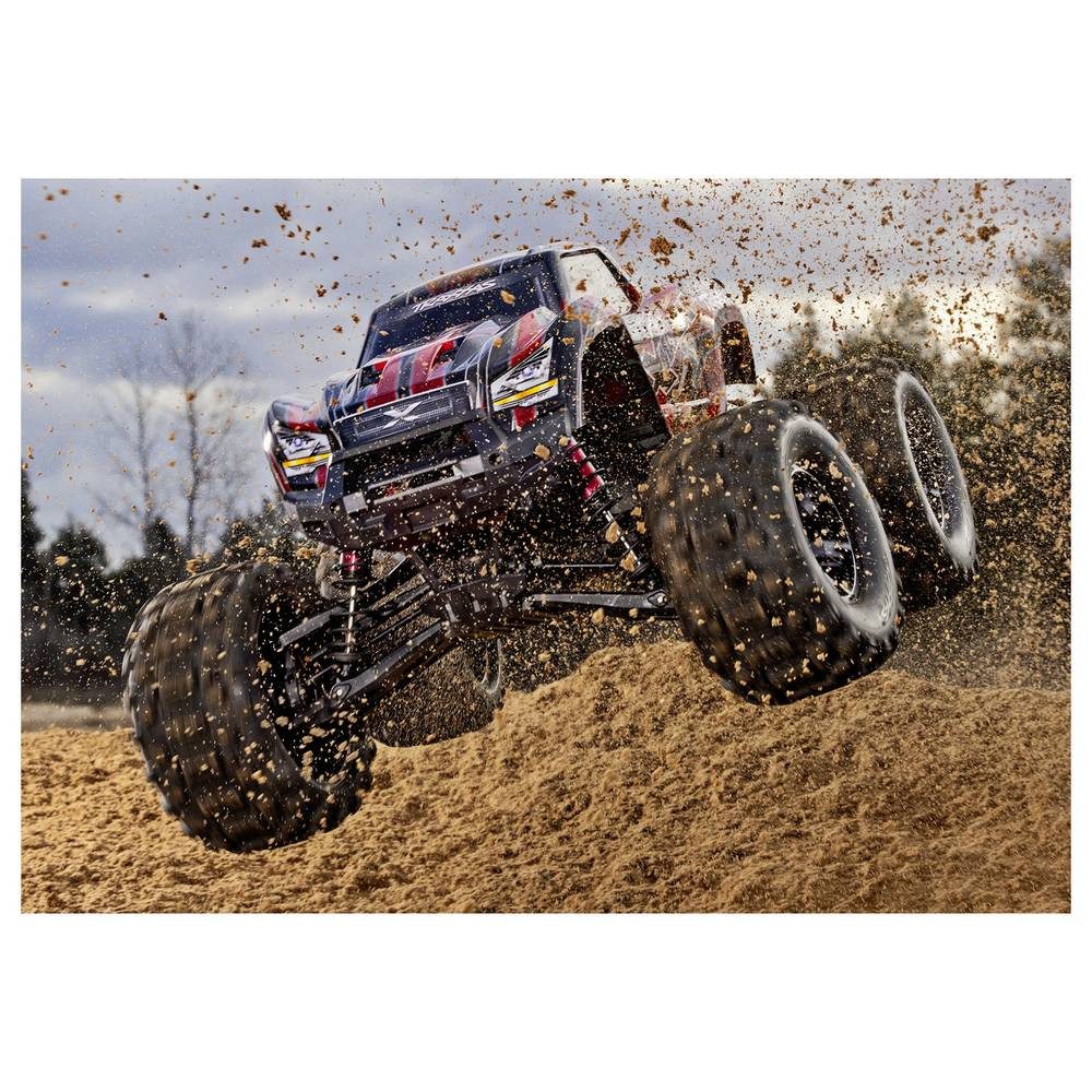 Traxxas RC-Auto X-Maxx Rot Brushless RC Modellauto Elektro Monstertruck Allradantrieb