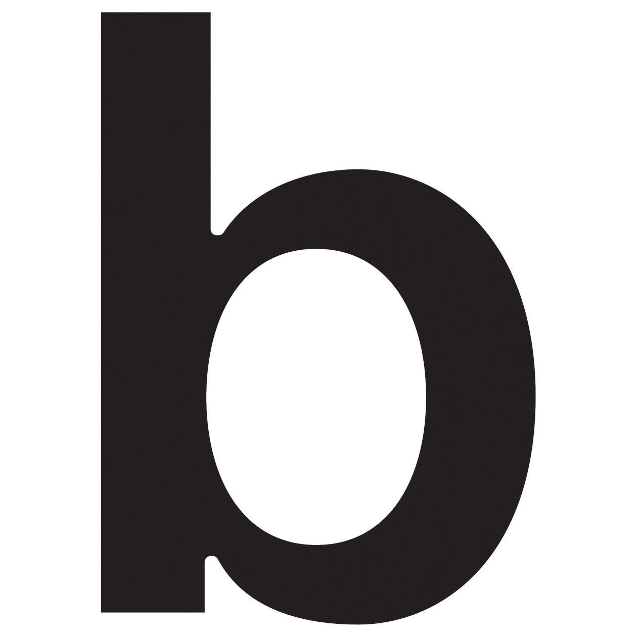 Bravios Briefkasten Hausnummer ''b'' Schwarz