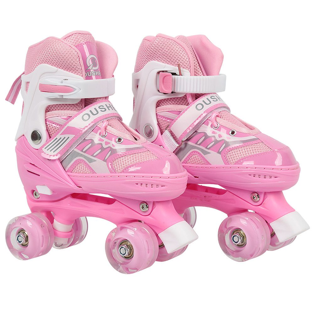 JEOBEST Rollschuhe Verstellbare Rollschuhe für Kinder, Atmungsaktiv Quad Skates, Für Mädchen und Jungen, Weihnachts Geschenke, Größen 27-37 – Bild 2 von 5