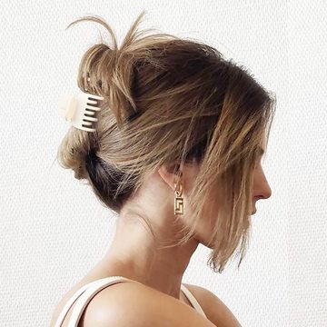 HYTIREBY Haarspange Haarspangen damen haarklammer für dünnes haar rutschfeste haarspange, SET, 4-tlg., Mattes, rutschfestes, kurzes Haarzubehör
