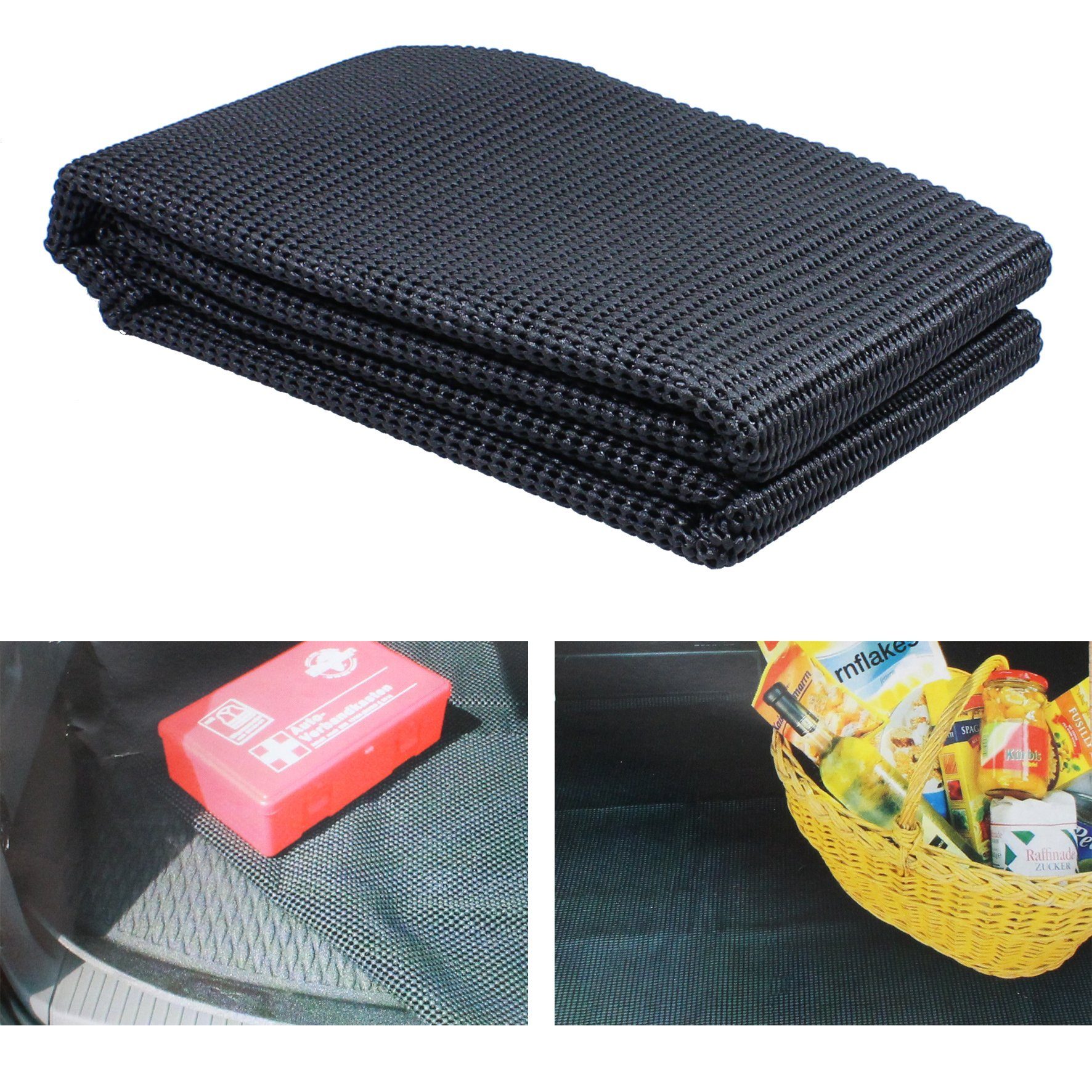 Filmer Antirutschmatte Auto KFZ PKW Kofferraummatte Gummimatte 1,2x1m rutschfest zuschneidbar, 1-St.