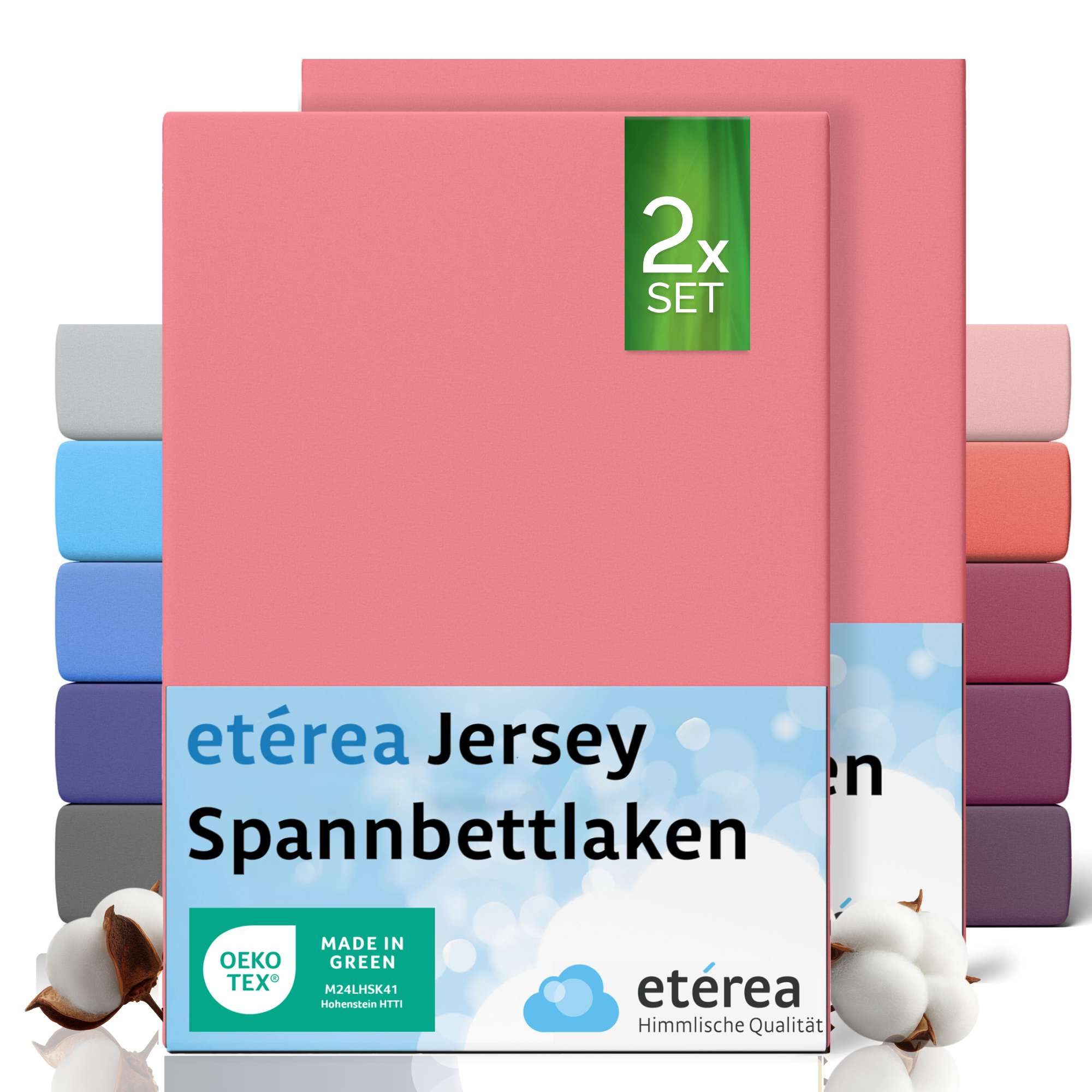 Spannbettlaken etérea Comfort Jersey 2er Set Spannbettlaken