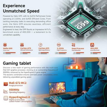 TECLAST T50 Pro 2024 16GB RAM MTK G99 Octa-Core CPU Tablet (11", 256 GB, Android 13, Mit den besten und erstaunlichsten Funktionen, attraktivem Design)
