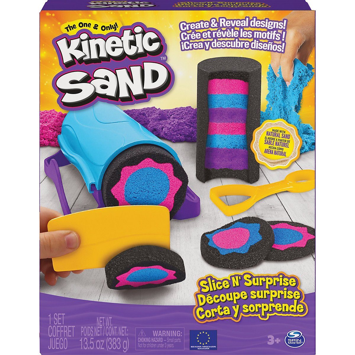 Spin Master Kreativset »Kinetic Sand, Sandbox Set Blau«, Made in
