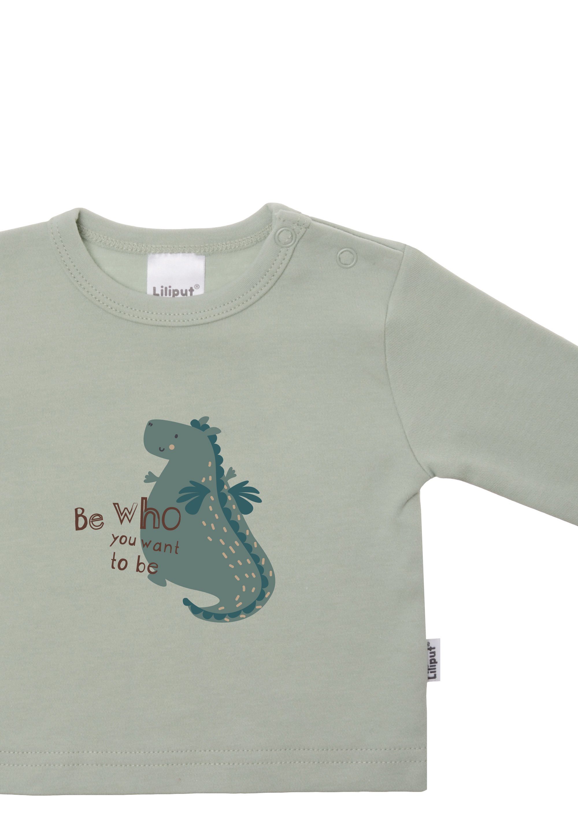 Drache Front-Print niedlichem Sweatshirt mit Liliput