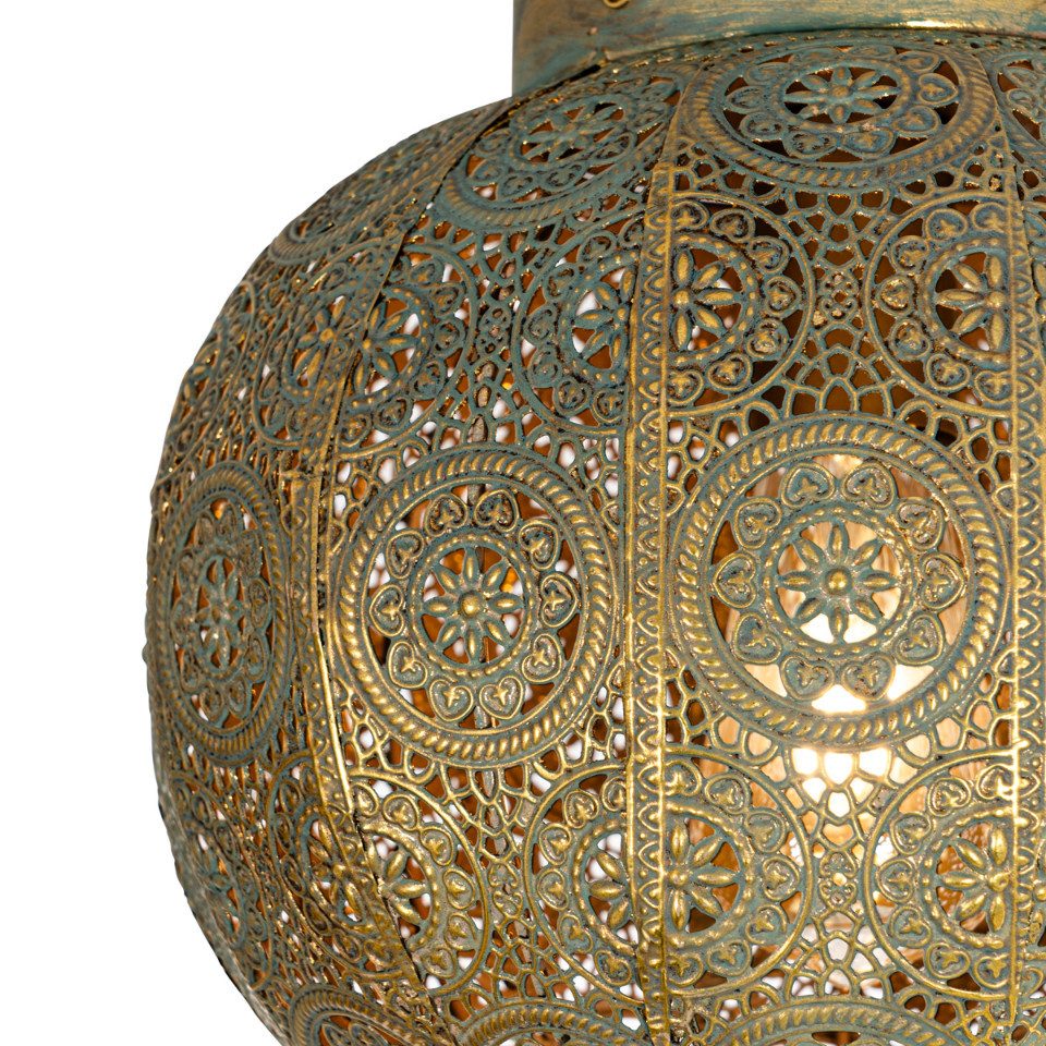 Qazqa Deckenleuchte Baloo, ohne Leuchtmittel, E27, Grün, Orientalisch, Stah günstig online kaufen