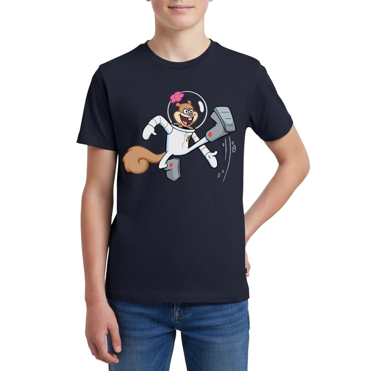 T-Shirt Spongebob Schwammkopf Sandy Cheeks Design Teenager Premium T-Shirt
