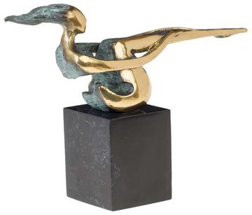 Aubaho Skulptur Bronzeskulptur Bronze Figur Bronzefigur Skulptur Moderne Frau Antik-St