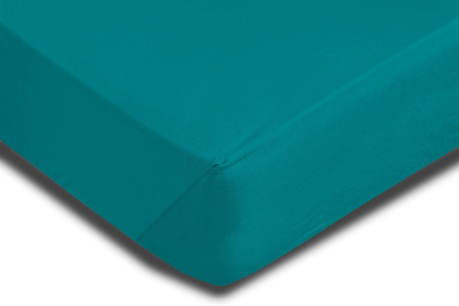 One Home Spannbettlaken, Jersey, Gummizug: rundum, (1 Stück), Baumwolle wei günstig online kaufen