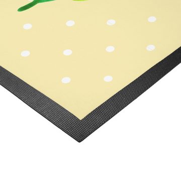 Fußmatte Avocado Yoga - Gelb Pastell - Geschenk, Hilfe, Gesund, Haustürmatte, Mr. & Mrs. Panda, Höhe: 0.5 mm