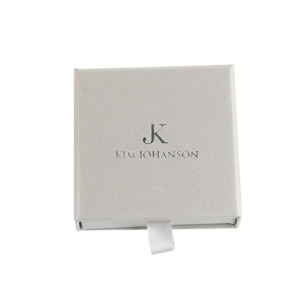 Kim Johanson Kette mit Anhänger Herz Silber (2-tlg), aus Edelstahl, silberfarben & verstellbar