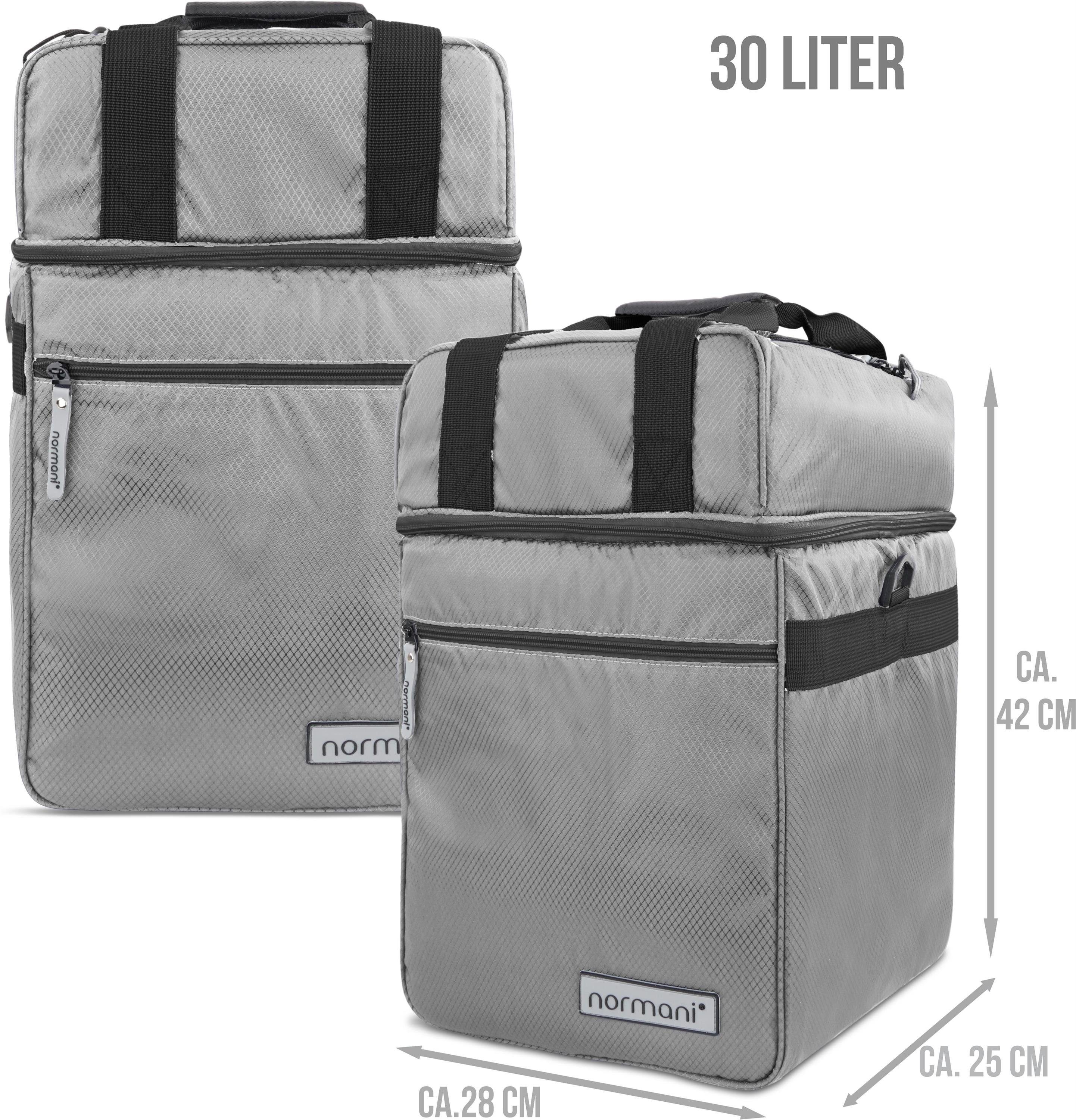 normani Material Picknickkorb Kühltasche l 2 Isolierte aus mit Grau Astana, isolierendem Kühltasche 30 Fächern