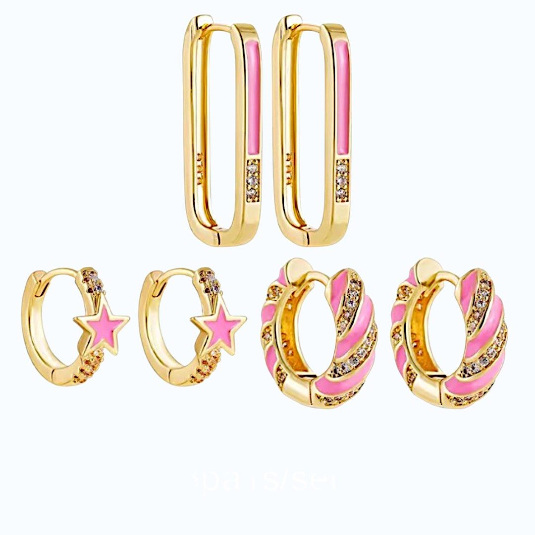 Medusa Accessoires Creolen-Set Pinky Ohrringe Set