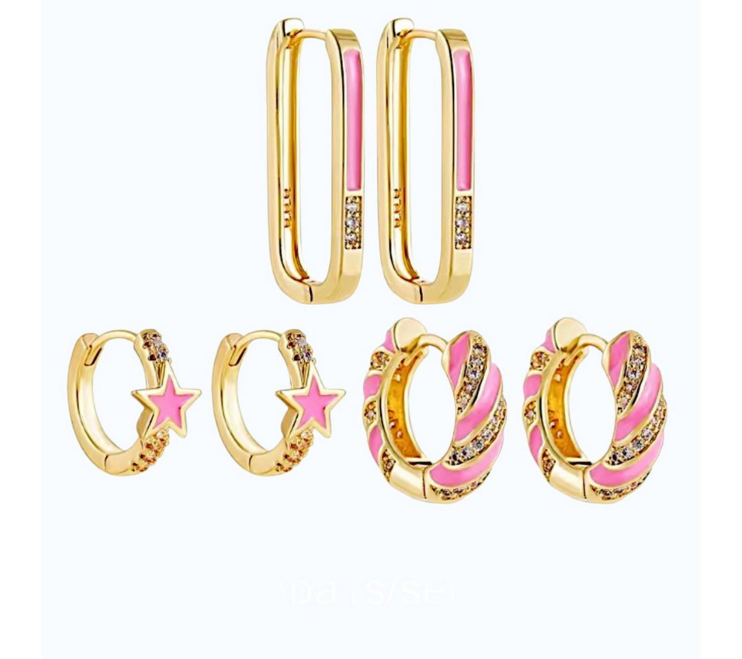 Medusa Accessoires Creolen-Set Pinky Ohrringe Set
