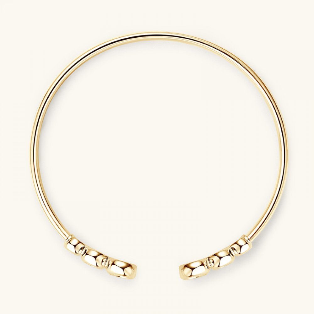 Invanter Bettelarmband Moissanit-Armband aus Silber 925er Damen Gold für