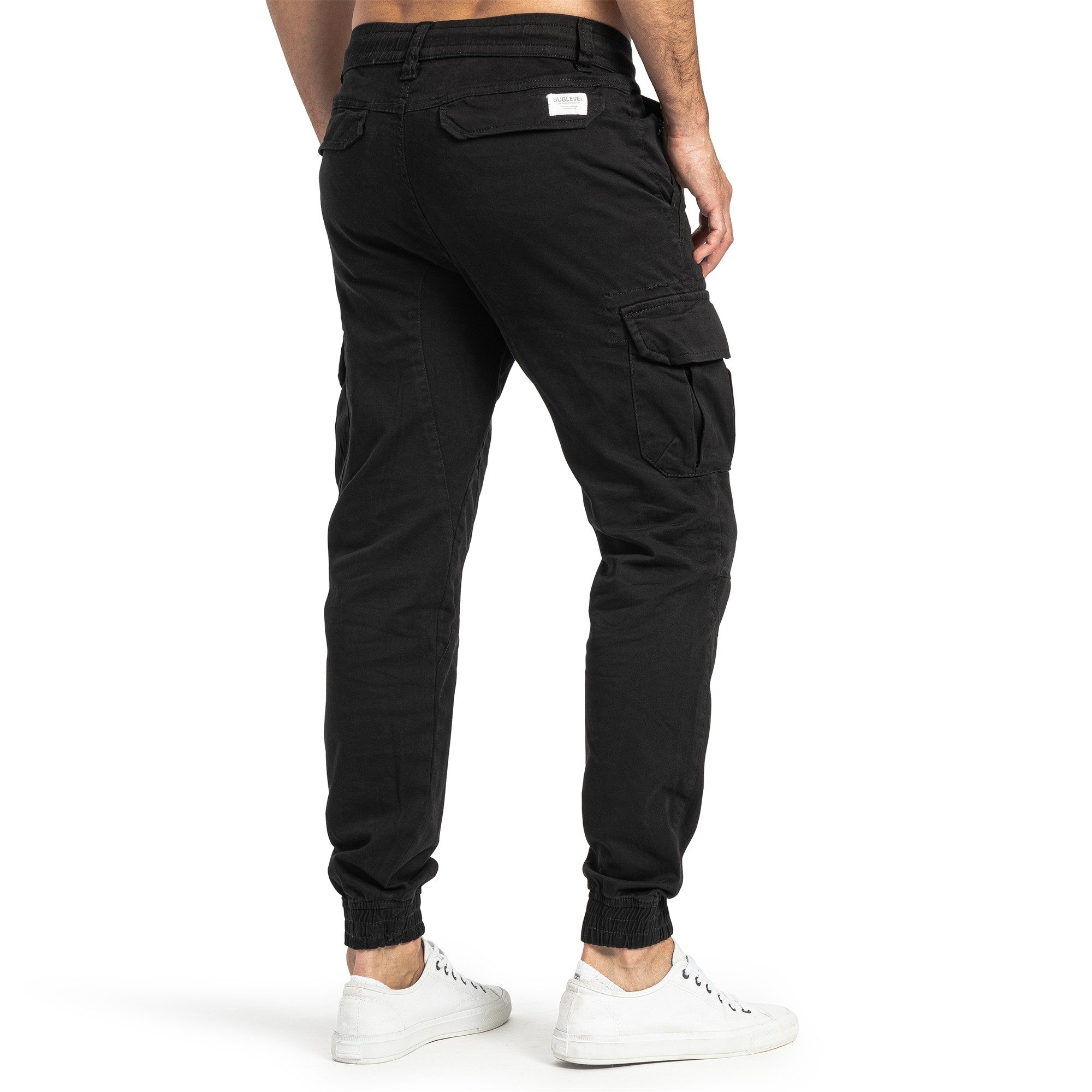 SUBLEVEL Cargohose Herren Cargo Hose Jeans Sweatpant Chino Jogginghose