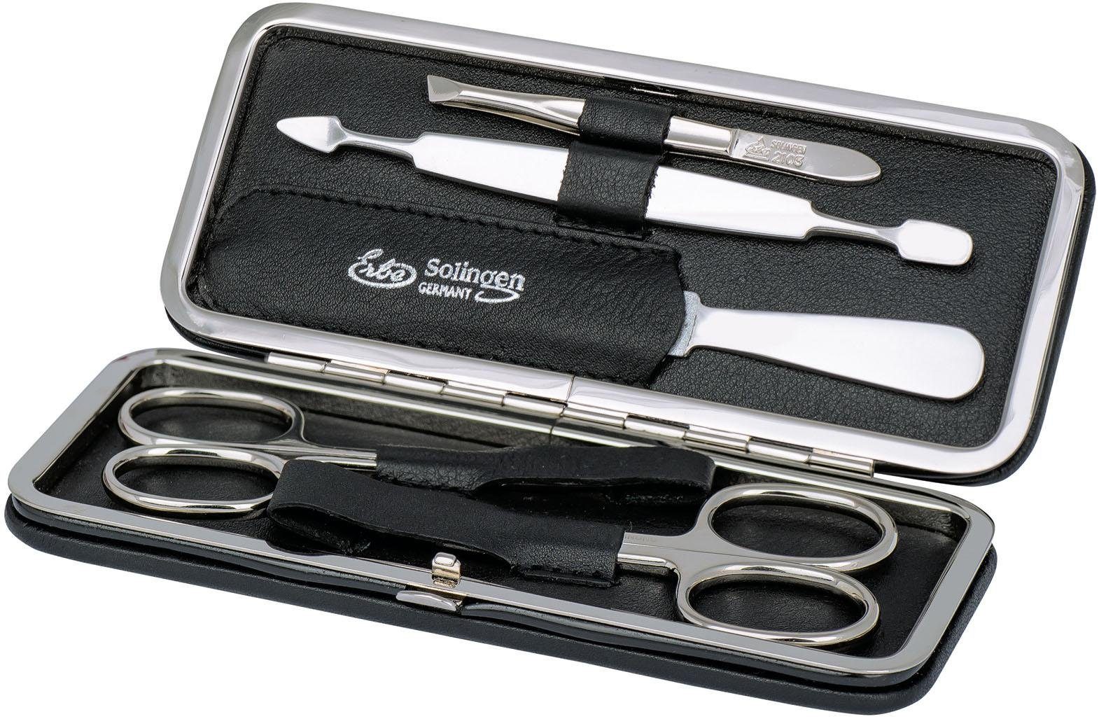 ERBE Maniküre-Etui Bügel-Lederetui mit Druckknopf, 5 tlg., bestückt mit Sol günstig online kaufen