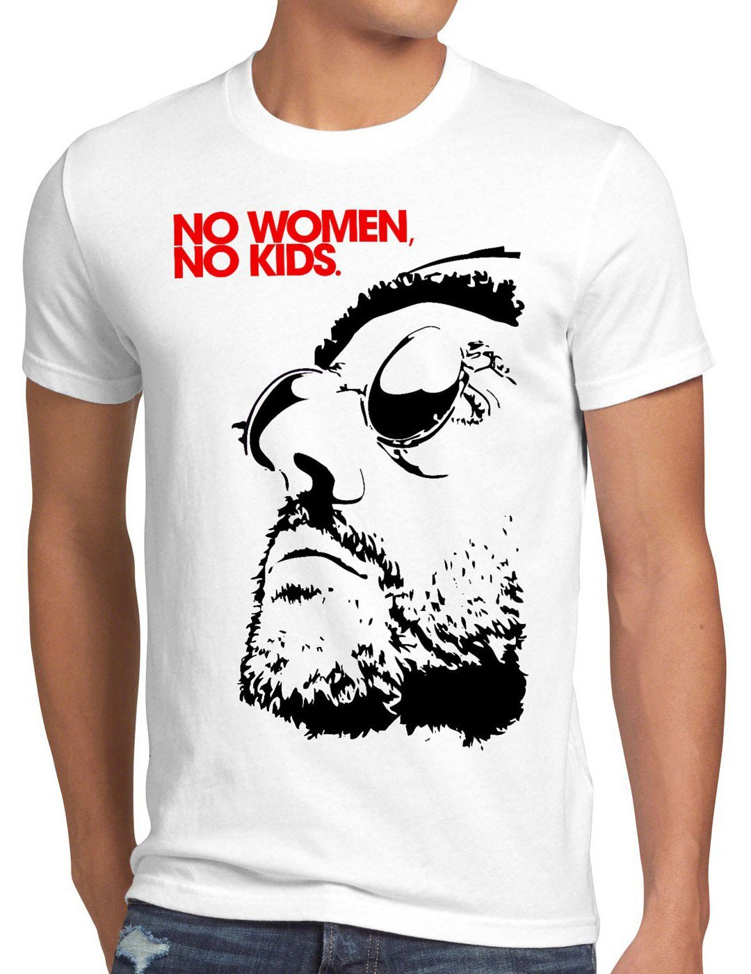 style3 Print-Shirt Herren T-Shirt No Women, No Kids leon der profi reno jean killer mafia mathilda weiß