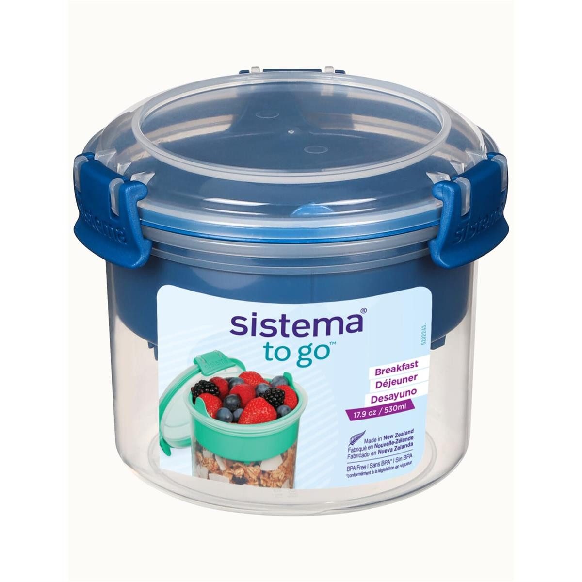 sistema Lunchbox Sistema 21355 Sistema Frühstücksdose BREAKFAST TO GO, 530 ml