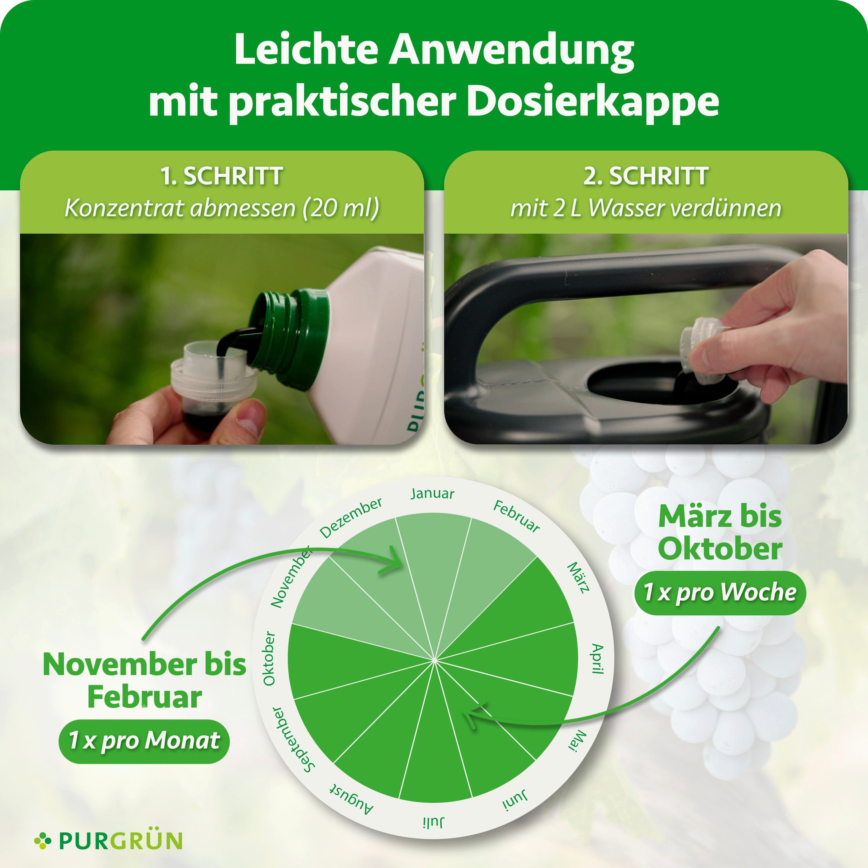 Purgrün Gemüsedünger Bio Avocado Dünger, NPK 4+1+7, Algenextrakt, 1 Liter, Flüssigdünger, 1-St., 1 Liter – Bild 5 von 5