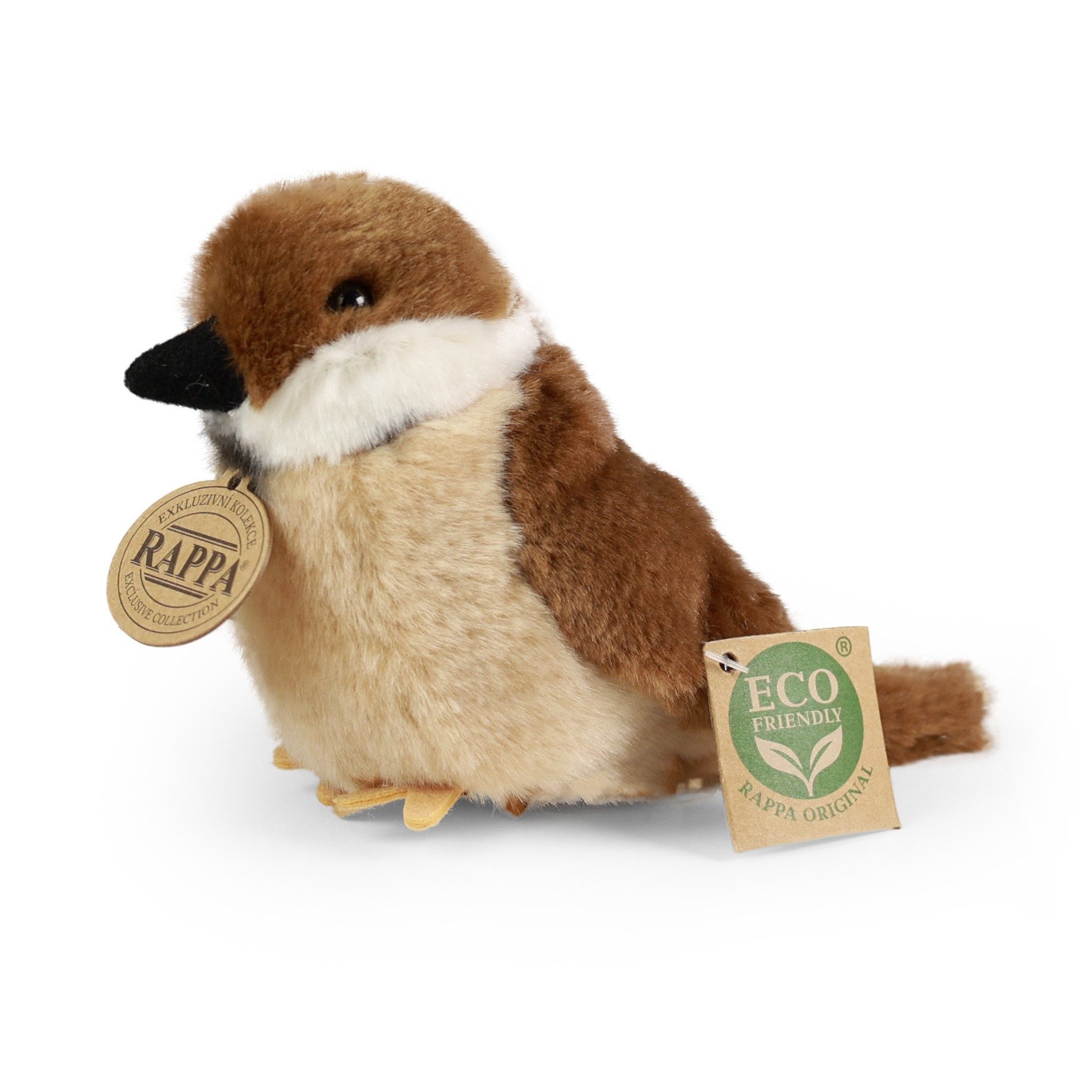 Teddys Rothenburg Kuscheltier Kuscheltier Spatz Vogel braun 13 cm Plüschvogel