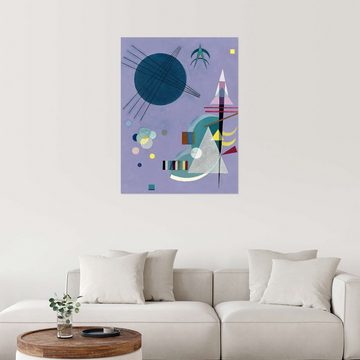 Posterlounge Wandfolie Wassily Kandinsky, Violett Grün, Malerei