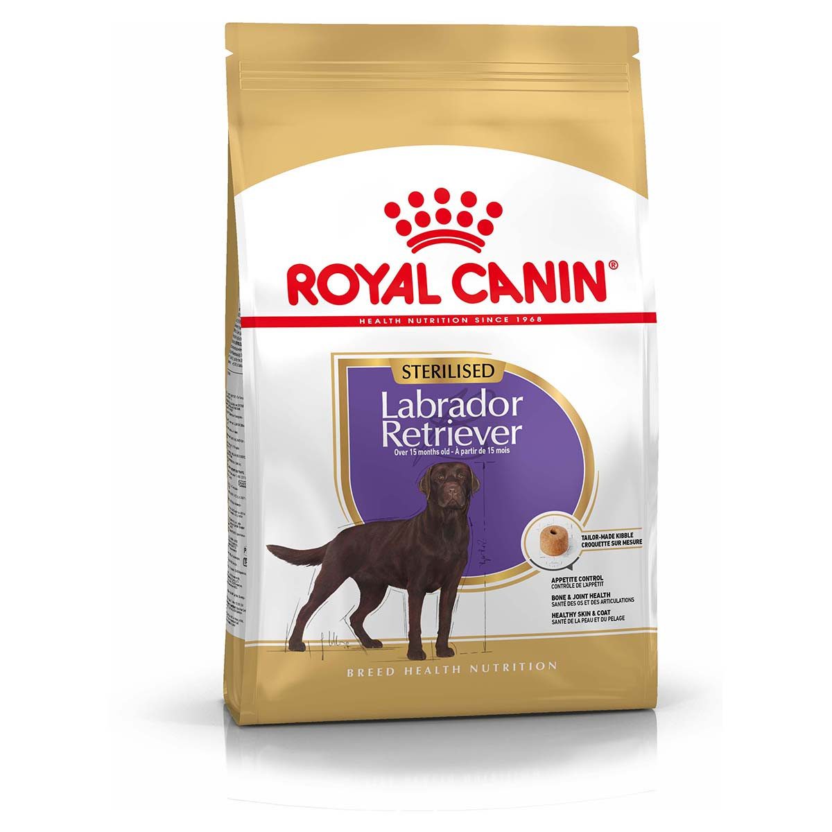 Royal Canin Breed Labrador Adult Sterilised 12 kg, Trockenfutter für: Hund