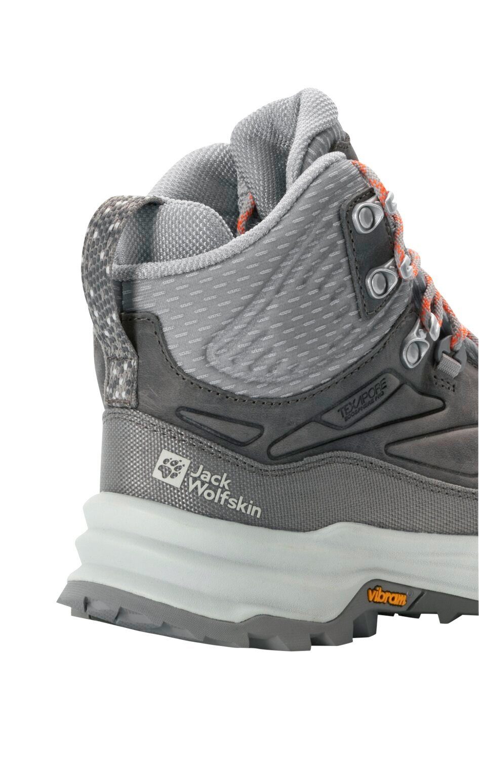 Jack Wolfskin Cyrox Texapore Mid (Leder/Textil, wasserdicht) grau Damen Wanderschuh – Bild 5 von 5