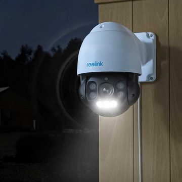 Reolink RLC-523WA 5 MP WLAN PTZ Überwachungskamera (Außenbereich, Innenbereich, 5-facher optischer Zoom, Dualband-WLAN, Schwenken, Neigen, automatische Verfolgung, Spotlight, Nachtsicht bis zu 60 m, Wetterfest)