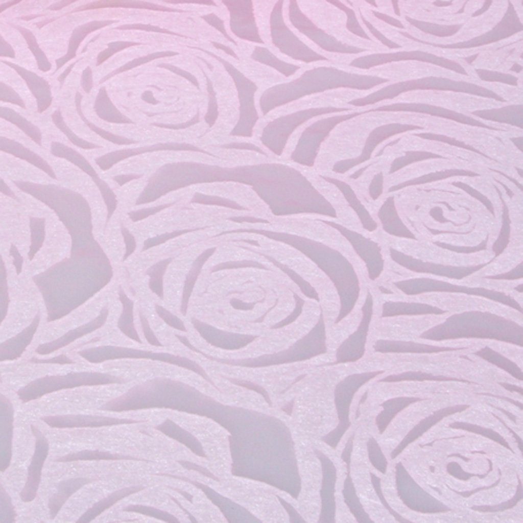 -, - 300mm - 5m Samtige Tischläufer Oberfläche - AS rosa Rosenprägung Tischläufer Deko Dekoflor® Rosen mit